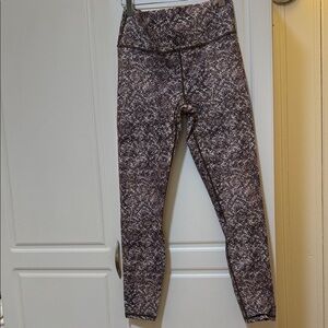 Fabletics Brown Patterned Leggings